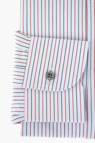 Standard Collar Pinstriped Shirt