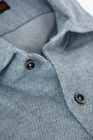 ID Hopsack Cotton Shirt with Breast-pocket