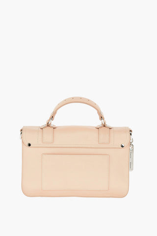 Borsa a Spalla in Pelle Martellata con Manico