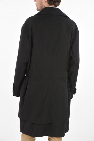 Single-breasted Coat with Flap Pockets