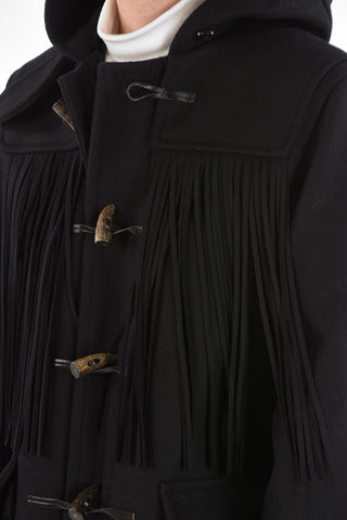 Fringed DUFFEL Parka with Fastenings
