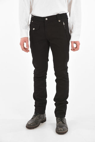 Slim Fit Jeans with Embroidered Logo on the Back 17cm