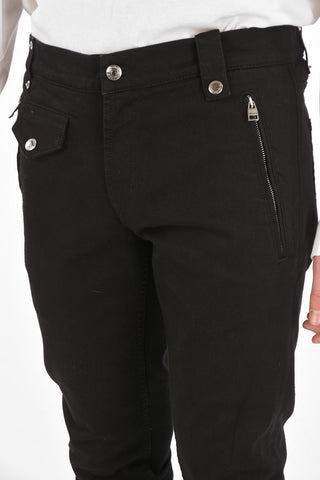 Slim Fit Jeans with Embroidered Logo on the Back 17cm