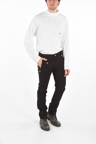 Slim Fit Jeans with Embroidered Logo on the Back 17cm