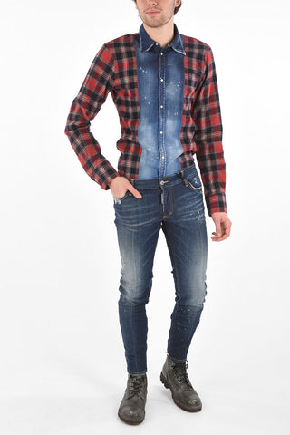 5 Pocket Skinny Fit Denims with Ankle Zips