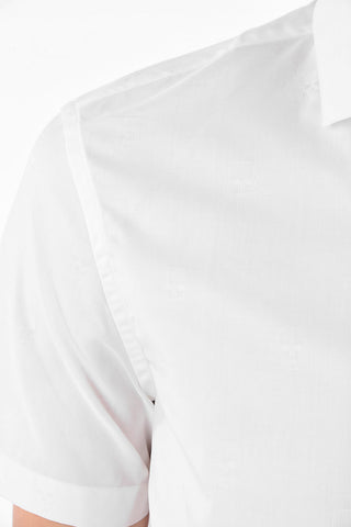 Camicia SKULLYNICIOUS a Manica Corta Ricami Teschi