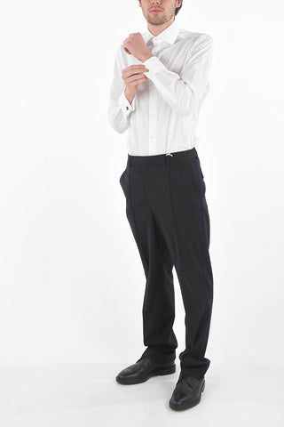 Virgin Wool Piping Pants