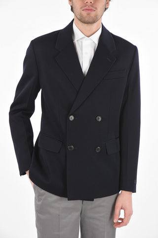 Blazer Doppiopetto in Lana Vergine con Rever Classico