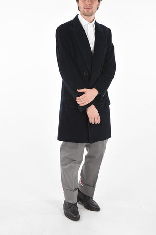 Cappotto Doppiopetto in Velluto a Coste