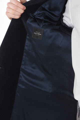 Cappotto Doppiopetto in Velluto a Coste