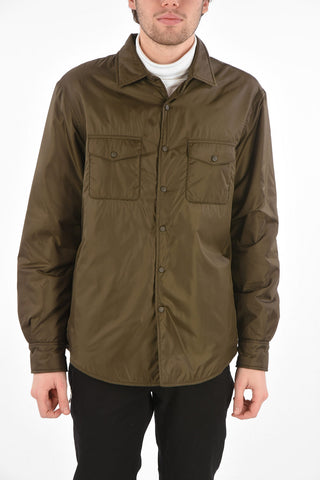 Padded Military Shirt with Press Studs