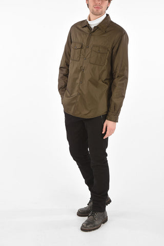 Padded Military Shirt with Press Studs