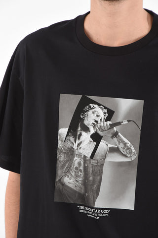 Printed THE ROCKSTAR GOD T-shirt