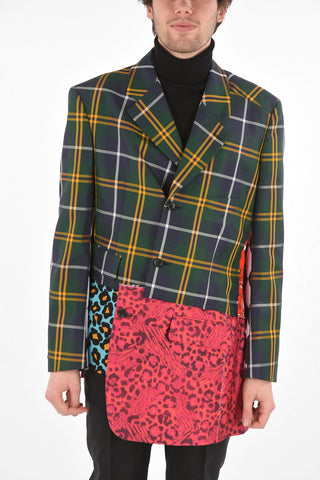 Single-breasted Patchwork Blazer