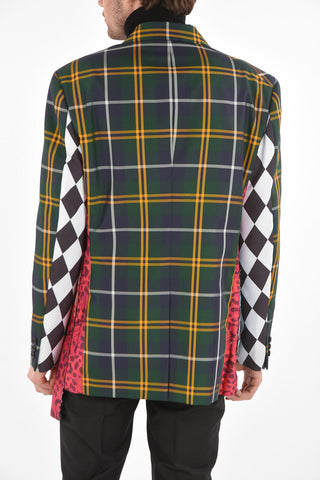 Single-breasted Patchwork Blazer