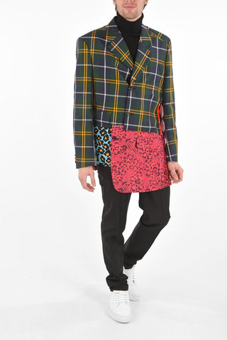 Single-breasted Patchwork Blazer