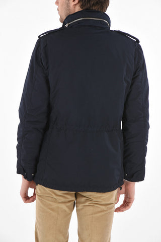 Multipocket Padded Jacket with Removable Cap