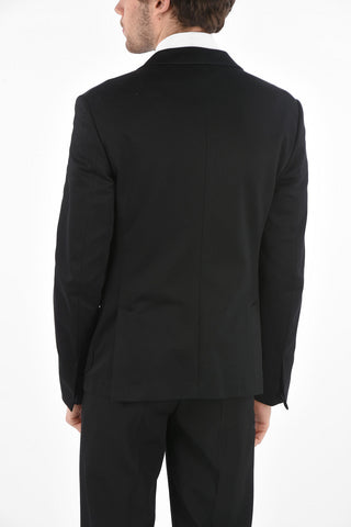 Blazer Monopetto Semifoderato con Tasche a Toppa