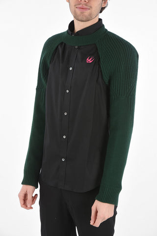 Wool and Cashmre Knit Cable Shrug
