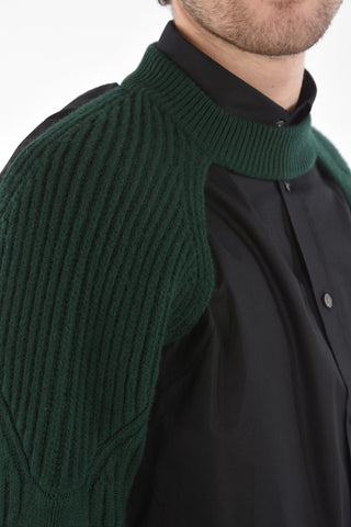 Wool and Cashmre Knit Cable Shrug