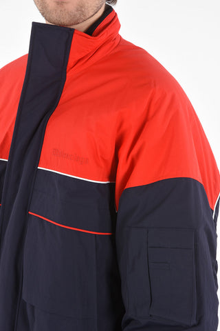 Logo Embroidered Nylon Jacket
