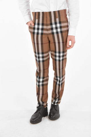 4 Pocket Tartan Pants with Belt Loops