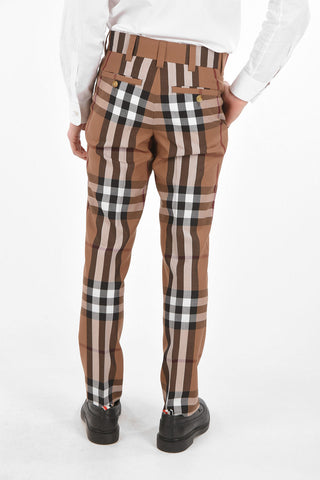 4 Pocket Tartan Pants with Belt Loops