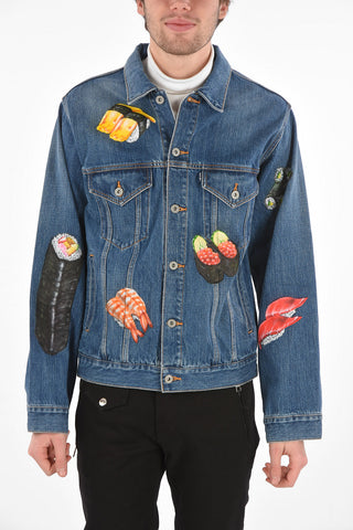 Hand-painted SUSHI Denim Jacket