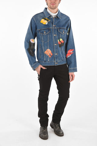 Hand-painted SUSHI Denim Jacket