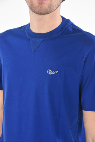 ZZEGNA Logo Printed Crew-Neck T-Shirt