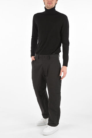 Nylon Cargo Pants with Belt Loops