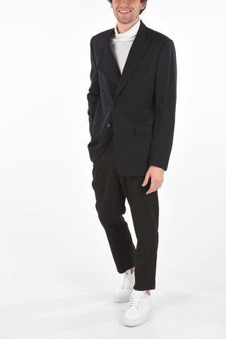 Asymmetrical Lapel 2 Button Blazer
