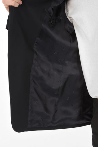 Asymmetrical Lapel 2 Button Blazer