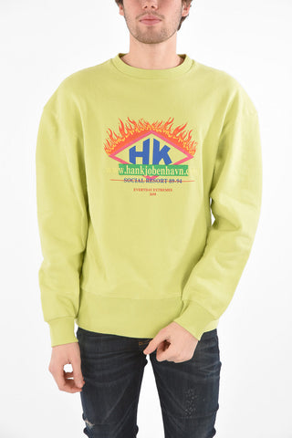 printed crew-neck sweatshirt