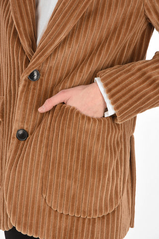 2 Buttons Corduroy Blazer