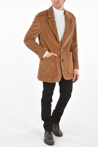 2 Buttons Corduroy Blazer