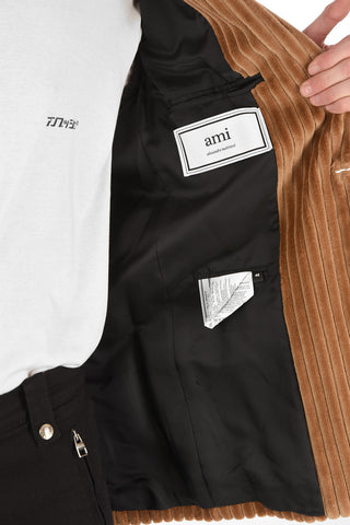 2 Buttons Corduroy Blazer