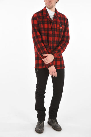 Checked Wool Overshirt