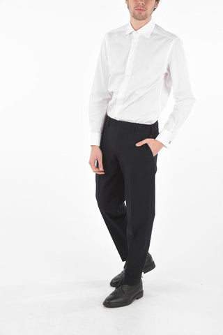 Cotton and Wool Capri Pants