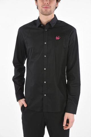 MCQ SWALLOW Spread Collar Shirt