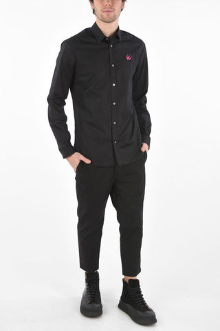 MCQ SWALLOW Spread Collar Shirt
