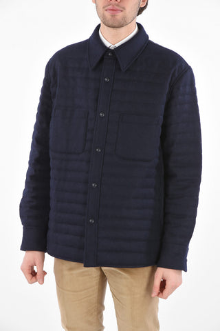 Shetland Wool Quilted Down Jacket