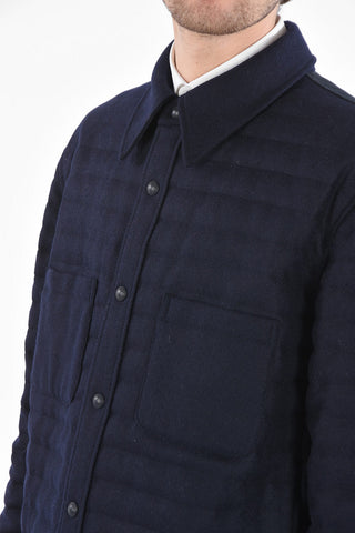 Shetland Wool Quilted Down Jacket