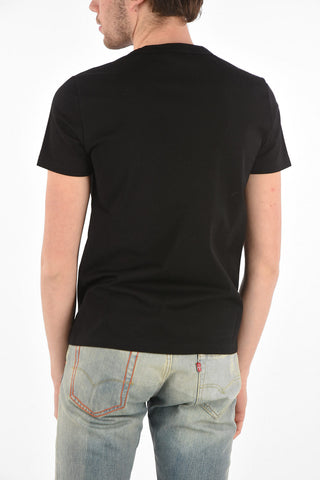 Crew Neck CHAIN SKULL Cotton T-Shirt