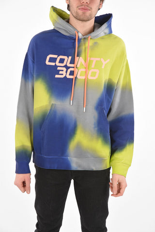 Tye Dye Motif COUNTY3000 Oversized Hoodie