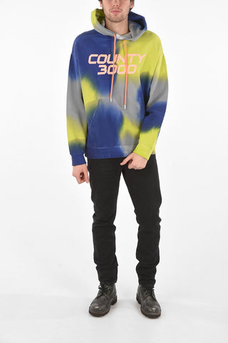 Tye Dye Motif COUNTY3000 Oversized Hoodie