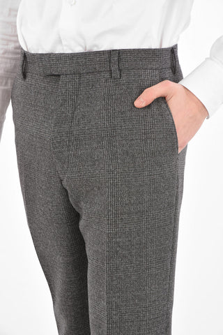 Pantaloni 3 Tasche District Check con Passanti