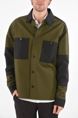 Saharan Cotton Shirt with Contrasting Bands