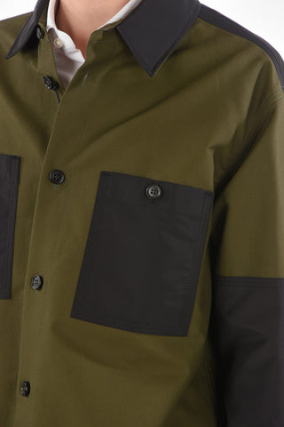 Saharan Cotton Shirt with Contrasting Bands