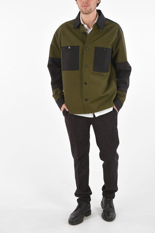 Saharan Cotton Shirt with Contrasting Bands